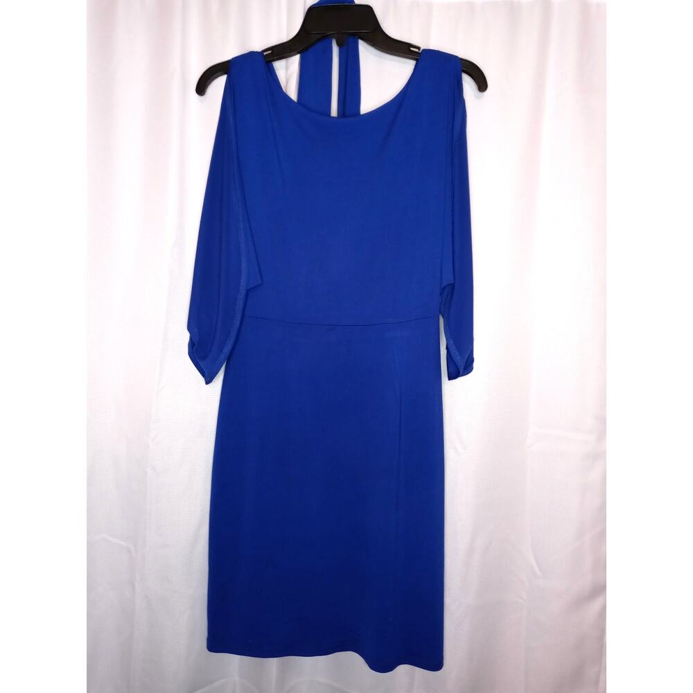 MM Couture, Blue, Bat Wing, A-line Cocktail Dress Size S